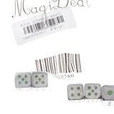 Max 5pcs Polyhedral Noctilucent Dice Set for Board Game Party Gaming Silver