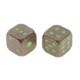 Max 5pcs Polyhedral Noctilucent Dice Set for Board Game Party Gaming Bronze