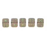 Max 5pcs Polyhedral Noctilucent Dice Set for Board Game Party Gaming Bronze