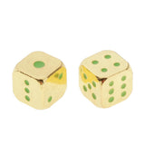 Max 5pcs Polyhedral Noctilucent Dice Set for Board Game Party Gaming Gold