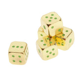 Max 5pcs Polyhedral Noctilucent Dice Set for Board Game Party Gaming Gold