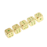 Max 5pcs Polyhedral Noctilucent Dice Set for Board Game Party Gaming Gold