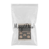 Max 5 Pieces Six Sided 16mm Dice Die Metal Golden with Box