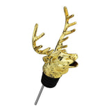 Maxbell Metal Deer Head Unique Wine Bottle Caps Wine Aerators Liquor Pourer Bar Tool