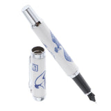 Max Luxury Blue-white Porcelain Fountain Pen Smooth Elegant Writing Calligraphy