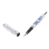 Max Luxury Blue-white Porcelain Fountain Pen Smooth Elegant Writing Calligraphy