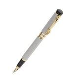 Max Elegant Fountain Pen Fine 0.5mm Business Signature Writing Supplies  silver