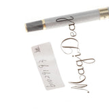 Max Elegant Fountain Pen Fine 0.5mm Business Signature Writing Supplies  silver