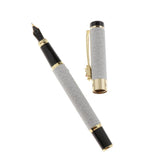 Max Elegant Fountain Pen Fine 0.5mm Business Signature Writing Supplies  silver