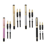 Max Aluminum Fountain Pen School Office Students Stationery Signature Pen black