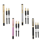 Max Aluminum Fountain Pen School Office Students Stationery Signature Pen black
