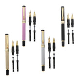 Max Aluminum Fountain Pen School Office Students Stationery Signature Pen black