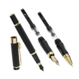 Max Aluminum Fountain Pen School Office Students Stationery Signature Pen black