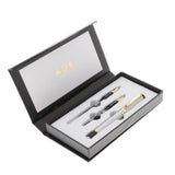 Max Aluminum Fountain Pen School Office Students Stationery Signature Pen silver