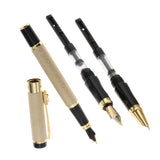 Max Aluminum Fountain Pen School Office Students Stationery Signature Pen golden
