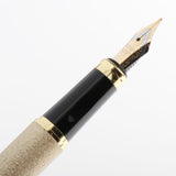 Max Aluminum Fountain Pen School Office Students Stationery Signature Pen golden