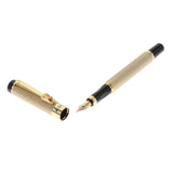 Max Aluminum Fountain Pen School Office Students Stationery Signature Pen golden