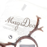 Max Maxb Artificial Deer Horns Costume Hair Headband Hoop Hairwear DIY Accessories