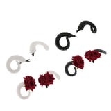 Maxbell Ram Horns Cosplay Headband Sheep Goat Greek Faun Horns Fancy Dress Up Black