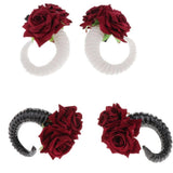 Maxbell Ram Horns Cosplay Headband Sheep Goat Greek Faun Horns Fancy Dress Up Black