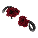 Maxbell Ram Horns Cosplay Headband Sheep Goat Greek Faun Horns Fancy Dress Up Black
