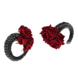 Maxbell Ram Horns Cosplay Headband Sheep Goat Greek Faun Horns Fancy Dress Up Black