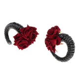 Maxbell Ram Horns Cosplay Headband Sheep Goat Greek Faun Horns Fancy Dress Up Black