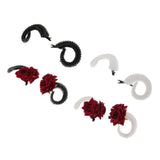 Maxbell Ram Horns Cosplay Headband Sheep Goat Greek Faun Horns Fancy Dress Up Black