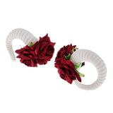 Maxbell Ram Horns Cosplay Headband Sheep Goat Greek Faun Horns Fancy Dress Up White