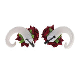 Maxbell Ram Horns Cosplay Headband Sheep Goat Greek Faun Horns Fancy Dress Up White