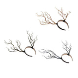 Max Maxb Gothic Antlers Deer Horns Hair Hoop Headband Cosplay Headdress Xmas Blue