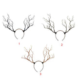 Max Maxb Gothic Antlers Deer Horns Hair Hoop Headband Cosplay Headdress Xmas Blue