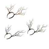 Max Maxb Gothic Antlers Deer Horns Hair Hoop Headband Cosplay Headdress Xmas Blue