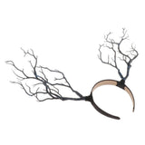 Max Maxb Gothic Antlers Deer Horns Hair Hoop Headband Cosplay Headdress Xmas Blue