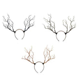 Max Maxb Gothic Antlers Deer Horns Hair Hoop Headband Cosplay Headdress Xmas Blue