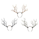 Max Maxb Gothic Antlers Deer Horns Hair Hoop Headband Cosplay Headdress Xmas Blue