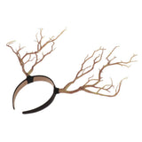 Max Maxb Gothic Antlers Deer Horns Hair Hoop Headband Cosplay Headdress Xmas Natural