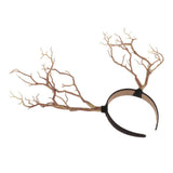 Max Maxb Gothic Antlers Deer Horns Hair Hoop Headband Cosplay Headdress Xmas Natural
