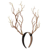 Max Maxb Gothic Antlers Deer Horns Hair Hoop Headband Cosplay Headdress Xmas Natural