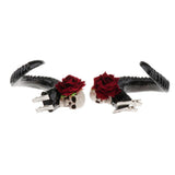 Max Maxb Artificial Ram Horns Xmas Cosplay Gothic Hair Clips Hairpins Headband Black