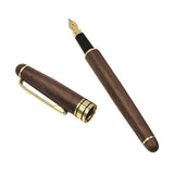 Max 1pc Engraved Wooden Fountain Pen 0.7mm Baby Shower Birthday Baptism Gift