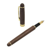 Max 1pc Engraved Wooden Fountain Pen 0.7mm Baby Shower Birthday Baptism Gift