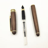 Max 1pc Engraved Wooden Fountain Pen 0.7mm Baby Shower Birthday Baptism Gift
