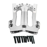 Max 2pcs Rear Shock Tower for WLtoys 1/12 4WD Climbing Car 12428/12423 silver