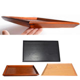 Max Japanese Style solid wood custom-made tea tray Medium Black