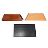 Max Japanese Style solid wood custom-made tea tray Medium Black