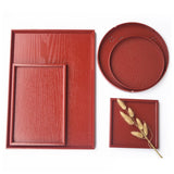 Max Craft Wooden Tea Meal Food Serving Tray Rectangle 45x32x2.2MM