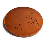 Max Round Wood Serving Tray Tea Plate Kitchen Tableware Platter  tea--30cm