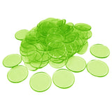 Max 100pcs Poker Chips Coins Casino Supply Family Games Accs green