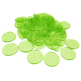 Max 100pcs Poker Chips Coins Casino Supply Family Games Accs green